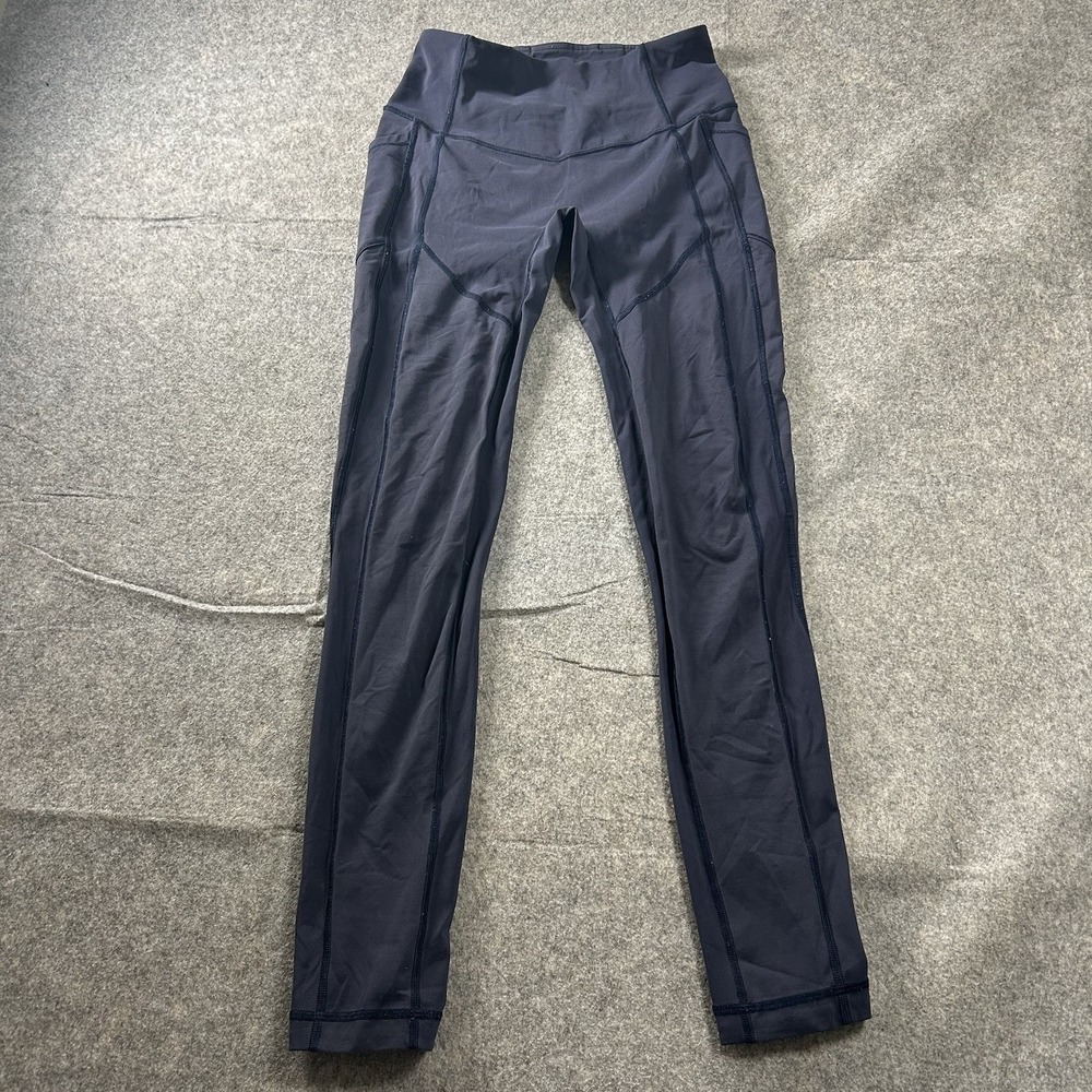 Lululemon All the Right Places Tight Womens 6 Submarine Blue 28 Inseam Pockets